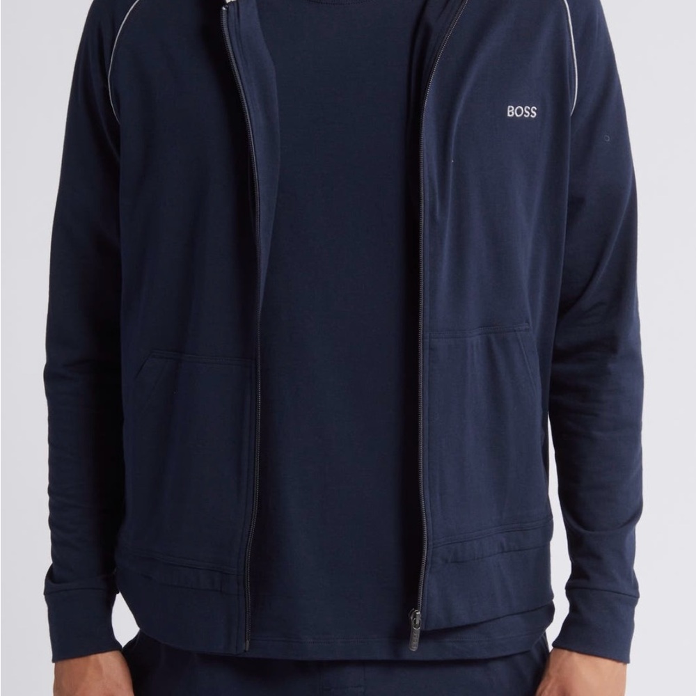 BOSS Men's Navy Sweater